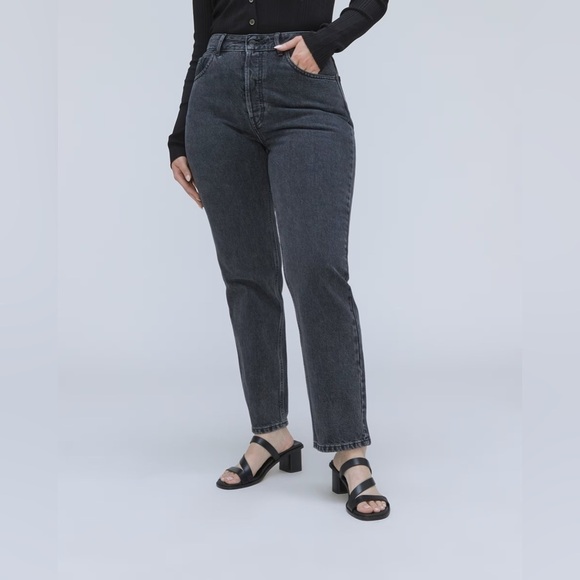 NWT Everlane High Rise ‘The Curvy Cheeky Jean,’ in Washed Black, 23 - Picture 4 of 14